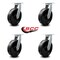Service Caster 12 Inch Extra Heavy Duty Phenolic Wheel Swivel Top Plate Caster SCC, 4PK SCC-KP92S1230-PHR-4 - alternate 3